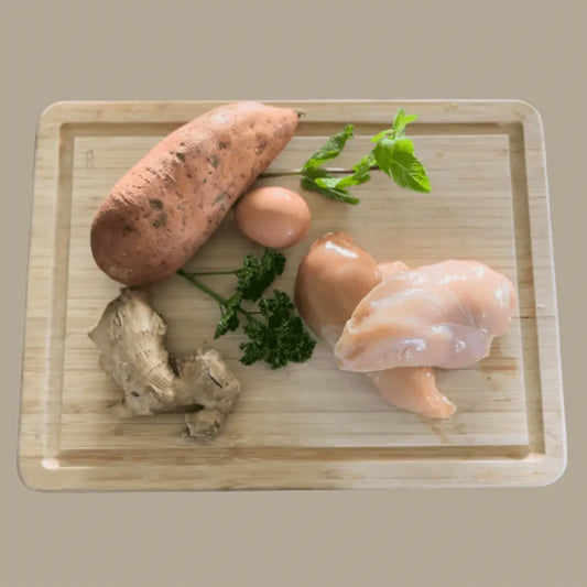 Sachet de recharche biscuits Poulet Patate douce 150gr Croc'2ouaf