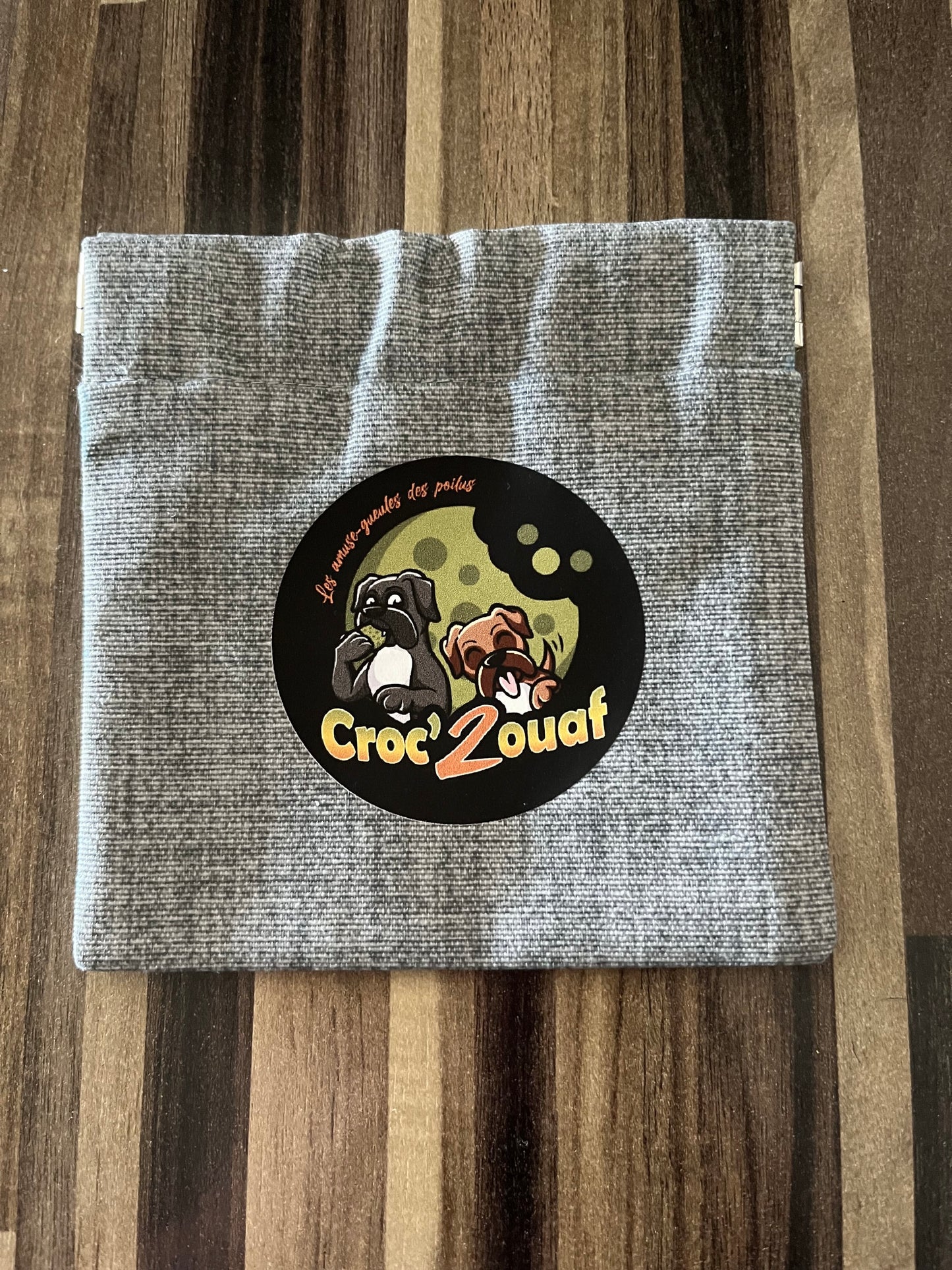 Pochette artisanale pour friandises Croc’2ouaf