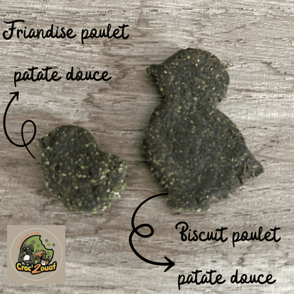 Friandises de travail Poulet Patate douce