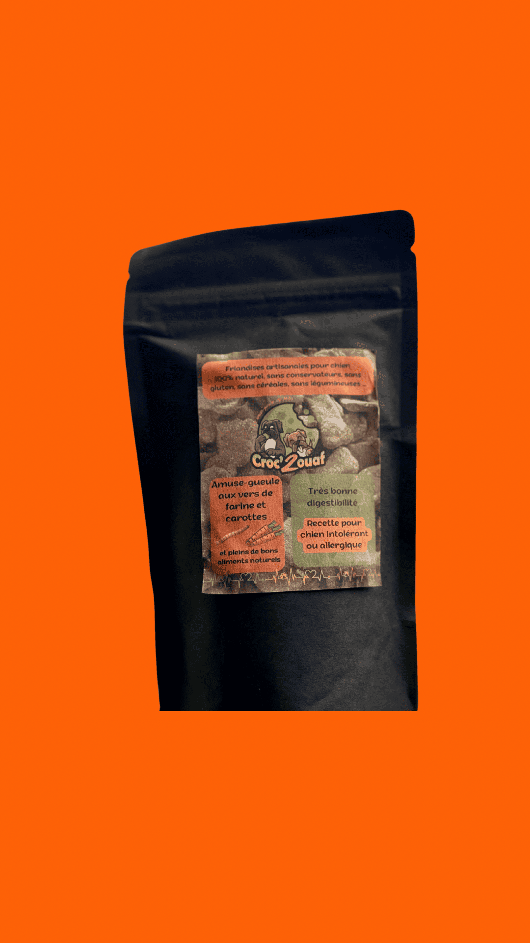 Friandises de travail Vers de farine carottes